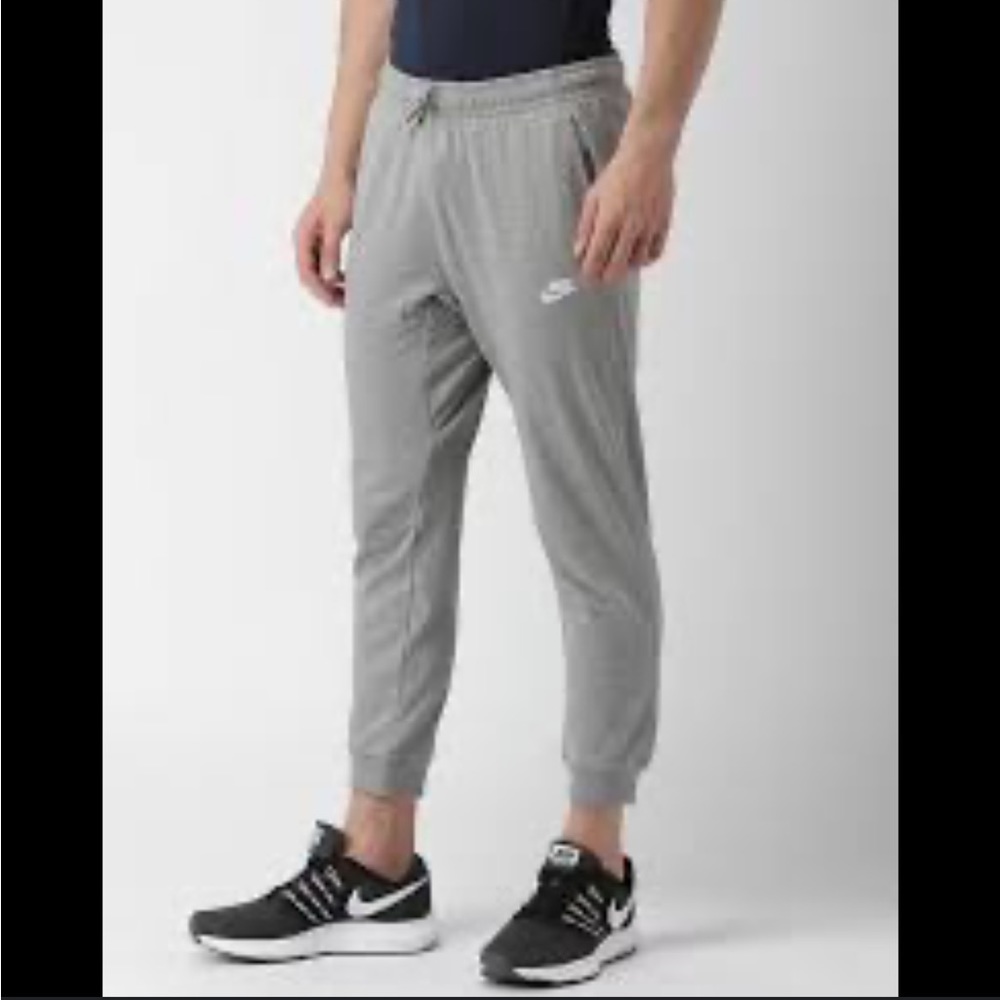 Nike Mens Size XL Grey Malange Jersey Club Knit Jogger Sweatpants